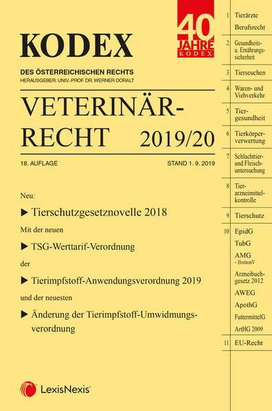 KODEX Veterinärrecht 2019