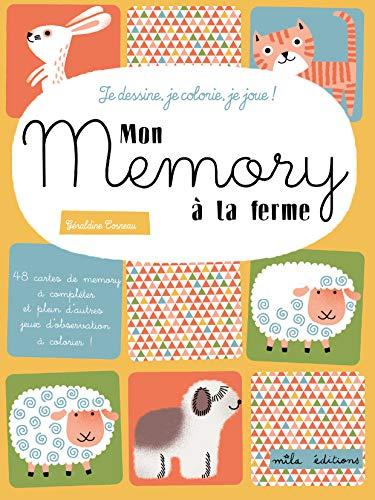 Mon memory à la ferme : je dessine, je colorie, je joue !