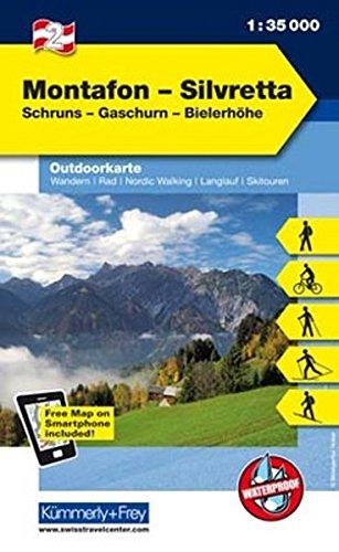 Montafon: Nr. 02, Outdoorkarte Österreich, 1:35 000 (Kümmerly+Frey Outdoorkarten Österreich)