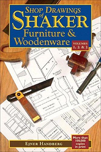 Shop Drawings of Shaker Furniture & Woodenware, Volumes 1,2, & 3