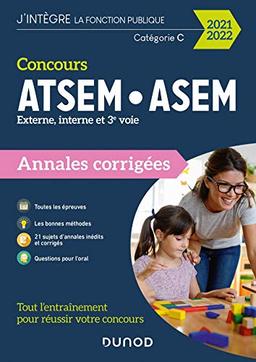 Concours ATSEM-ASEM, externe, interne et 3e voie : annales corrigées : catégorie C, concours 2021-2022