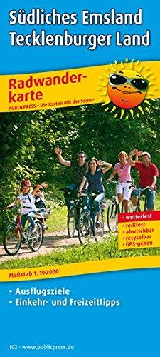 Südliches Emsland und Tecklenburger Land: Radwanderkarte mit Ausflugszielen, Einkehr- & Freizeittipps, reissfest, wetterfest, abwischbar, GPS-genau. 1:100000 (Radkarte)