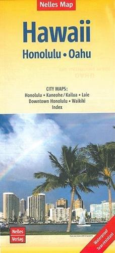 Nelles Map Landkarte Hawaii : Honolulu, Oahu: 1:150.000 | reiß- und wasserfest; waterproof and tear-resistant; indéchirable et imperméable; irrompible & impermeable