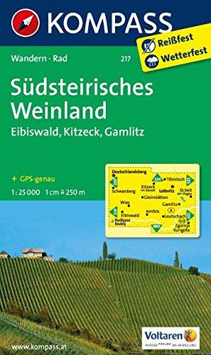 Südsteirisches Weinland - Eibiswald - Kitzeck - Gamlitz: Wanderkarte mit Radrouten. GPS-genau. 1:25000 (KOMPASS-Wanderkarten, Band 217)