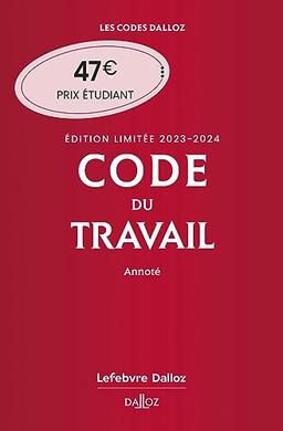 Code du travail 2023-2024 : annoté