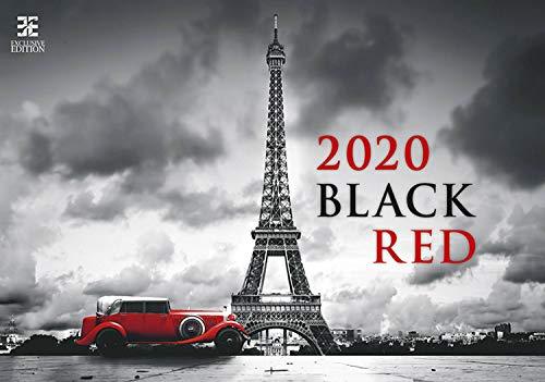 Black Red Calendar - Calendars 2019 - 2020 Wall Calendar - Photo Calendar - 12 Month Calendar by Helma (Multilingual Edition)