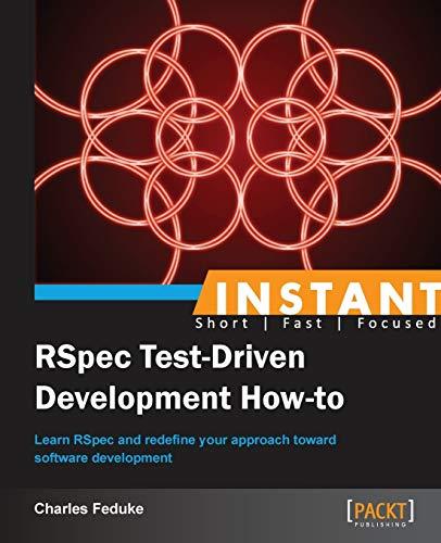 Instant RSpec Test - Driven Development How-to (English Edition)