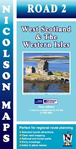 Nicolson Map 02. West Scotland & the Western Isles 1 : 250 000 (Nicolson Road Maps)