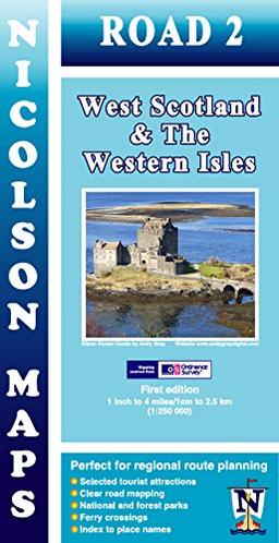 Nicolson Map 02. West Scotland & the Western Isles 1 : 250 000 (Nicolson Road Maps)