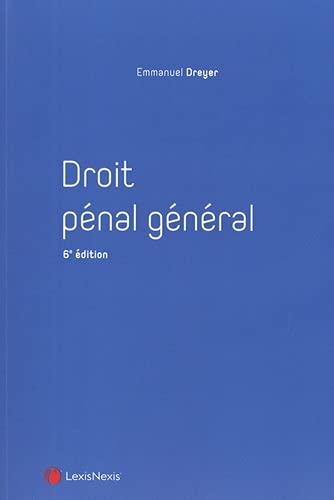 Droit pénal général