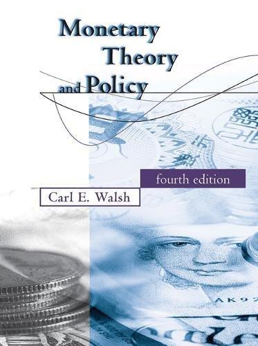 Monetary Theory and Policy (Mit Press)