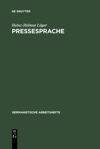 Pressesprache (Drama. Beiheft)