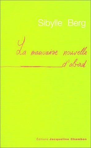 La mauvaise nouvelle d'abord : des histoires d'hommes