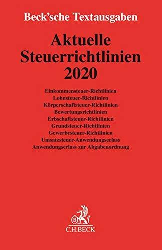 Aktuelle Steuerrichtlinien 2020: Rechtsstand: 15. Januar 2020