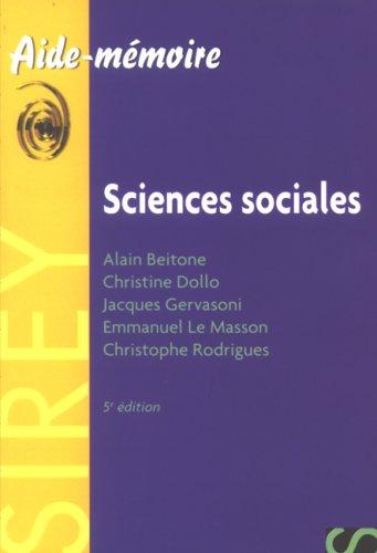 Sciences sociales