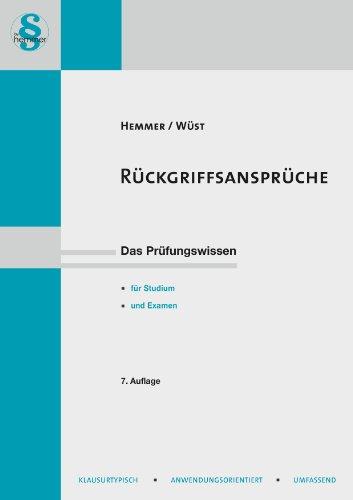 Rückgriffsansprüche: Legalzessionen - Gesamtschuldnerausgleich, GoA - Ausgleich unter Sicherungsgebern