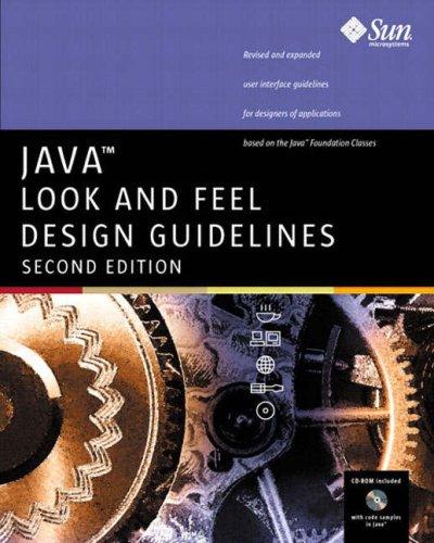 Java Look and Feel Design Guidelines, w. CD-ROM