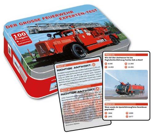 Der grosse Feuerwehr Experten-Test: 100 Fragen & ausführliche Antworten. Metallbox mit 50 Spielkarten