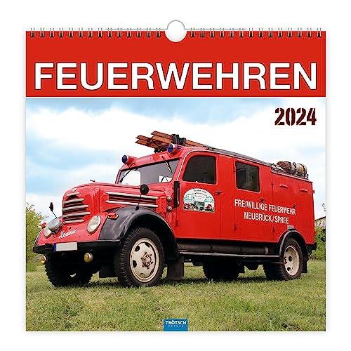 Trötsch Technikkalender Feuerwehren 2024: Wandkalender Technikkalender