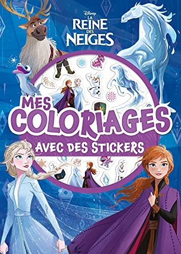 La reine des neiges : mes coloriages avec stickers