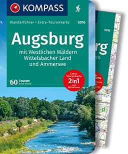 KOMPASS Wanderführer Augsburg mit Westlichen Wäldern, Wittelsbacher Land und Ammersee, 60 Touren: mit Extra-Tourenkarte, GPX-Daten zum Download