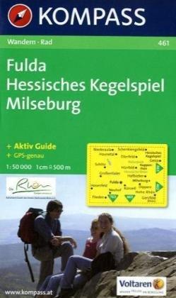 Fulda - Hessisches Kegelspiel - Milseburg 1 : 50 000: Wanderkarte mit Kurzführer und Radwegen. GPS-genau