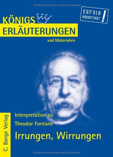 Königs Erläuterungen und Materialien, Bd.330, Irrungen, Wirrungen