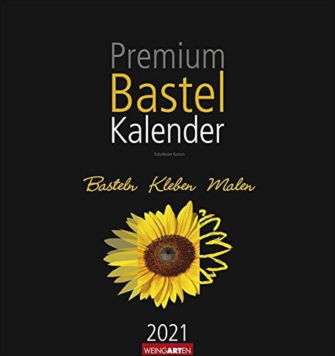 Bastelkalender schwarz 32 x 34 cm Kalender 2021