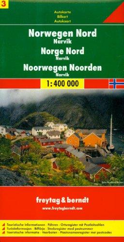 Freytag Berndt Autokarten, Blatt 3, Norwegen Nord - Narvik - Maßstab 1:400 000: Narvik No. 3 (Country Mapping S.)