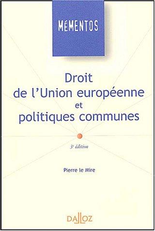 Droit de l'Union européenne et politiques communes