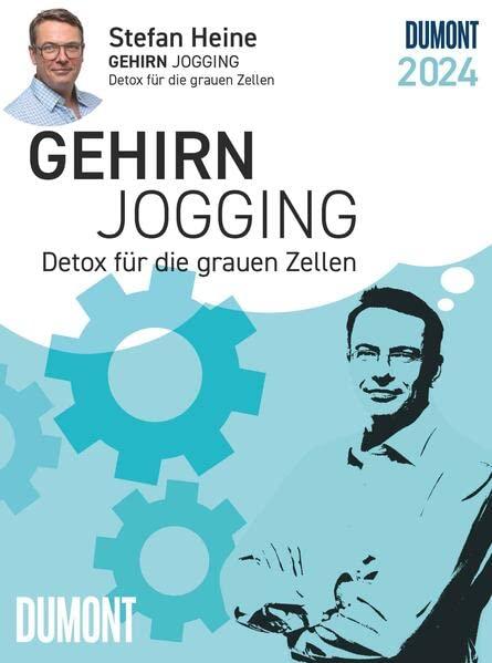 Stefan Heine Gehirnjogging 2024 Tagesabreißkalender - 11,8x15,9 - Rätselkalender - Knobelkalender - Tischkalender