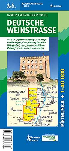 Deutsche Weinstraße: Wander-, Rad- und Freizeitkarte, Maßstab 1:40.000, 6. Auflage