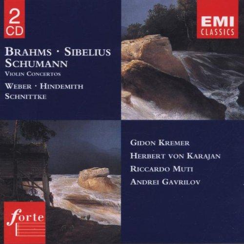 Brahms / Sibelius / Schumann / Weber / Hindemith / Schnittke: Violin Concertos