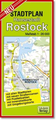 Stadtplan Hansestadt Rostock: Maßstab 1: 20000