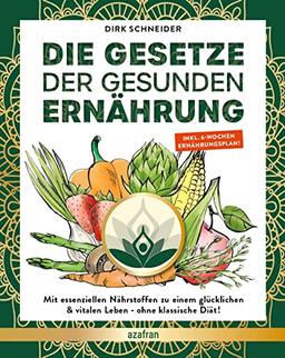 DIE GESETZE DER GESUNDEN ERNÄHRUNG: Mit essenziellen Nährstoffen zu einem glücklichen & vitalen Leben - z.B. ohne klassische Diät abnehmen! - Buch mit 6 Wochen Ernährungsplan & Ernährungspyramide