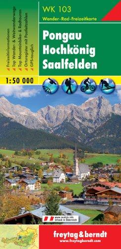 Freytag Berndt Wanderkarten, WK 103, Pongau - Hochkönig - Saalfelden - Maßstab 1:50 000