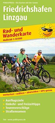 Friedrichshafen: Rad- und Wanderkarte mit Ausflugszielen, Einkehr- & Freizeittipps, Tourenvorschlägen & Straßennamen, wetterfest, reißfest, abwischbar, GPS-genau. 1:50000