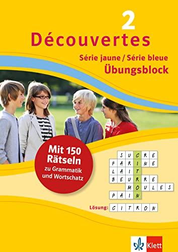 Découvertes 2 jaune/bleue - Übungsblock: 150 Rätsel zu Grammatik und Wortschatz (Découvertes Übungsblock)