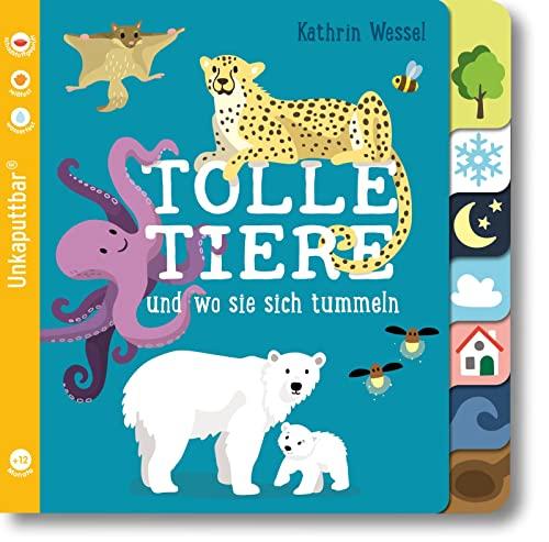 Baby Pixi (unkaputtbar) 114: Tolle Tiere: und wo sie sich tummeln | Ein Baby-Buch mit farbigem Register ab 12 Monaten (114)