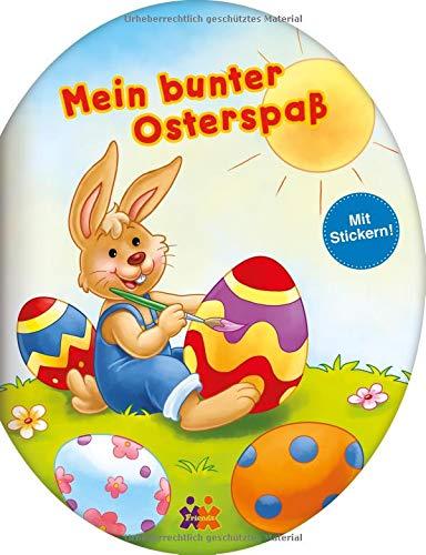 Mein bunter Osterspaß: Malen und Rätseln. Mit Stickern