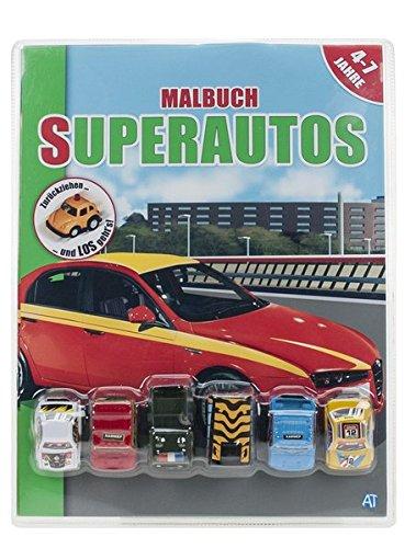 Malbuch mit Fahrzeugen "Super-Autos"