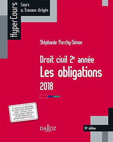 Droit civil 2e année : les obligations : 2018