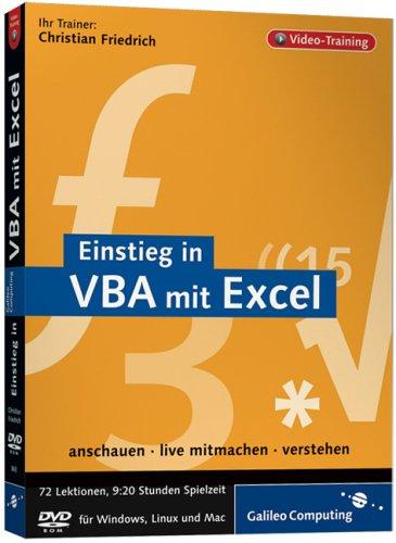 Einstieg in VBA mit Excel. Das Video-Training auf DVD