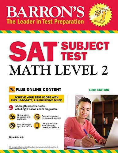 Barron's SAT Subject Test: Math Level 2 with Online Tests (Barron's Test Prep)