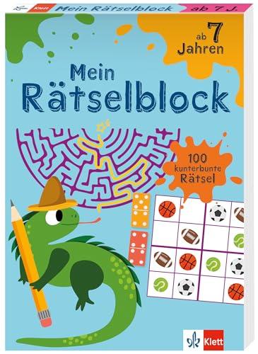 Klett Mein Rätselblock ab 7 Jahren: 100 kunterbunte Rätsel