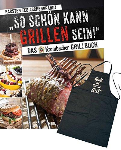 So schön kann Grillen sein: Das Krombacher Grillbuch - Set: Buch & Grillschürze