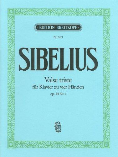 Valse triste op. 44/1 - Bearbeitung für Klavier vierhändig (EB 2273)