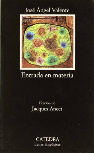 Entrada en materia (Letras Hispánicas)