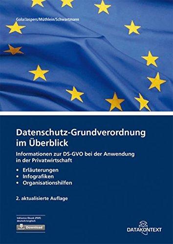 Datenschutz-Grundverordnung im Überblick: Informationen zur DS-GVO bei der Anwendung in der Privatwirtschaft Erläuterungen, Infografiken und Organisationshilfen