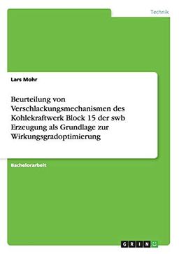 Beurteilung von Verschlackungsmechanismen des Kohlekraftwerk Block 15 der swb Erzeugung als Grundlage zur Wirkungsgradoptimierung